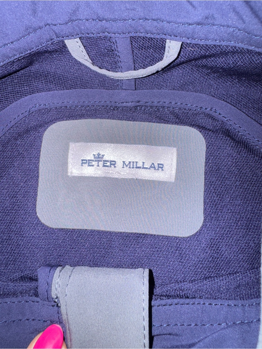 Peter Millar Super Bowl LIV Embroidered Navy Pullover - Picture 3 of 8